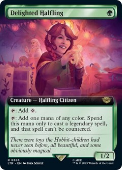 Delighted Halfling The Lord of the Rings- Tales of Middle-earth Bordless